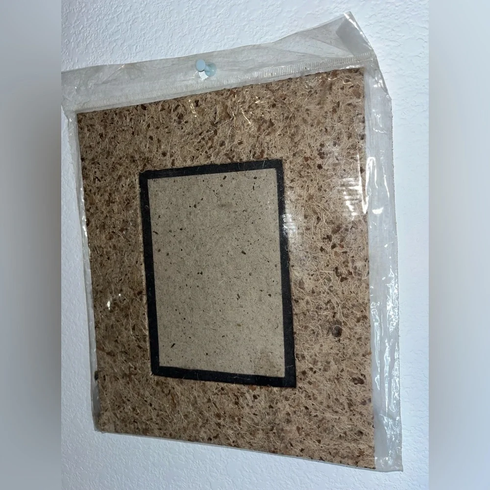 Handmade Natural Fiber Paper Table Top Photo Frame Mixed Media Paper EcoFriendly